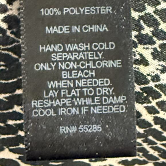 Express Snake Print Halter Top Chain Strap Tie Back Women’s Size Large Night Out - Picture 7 of 7